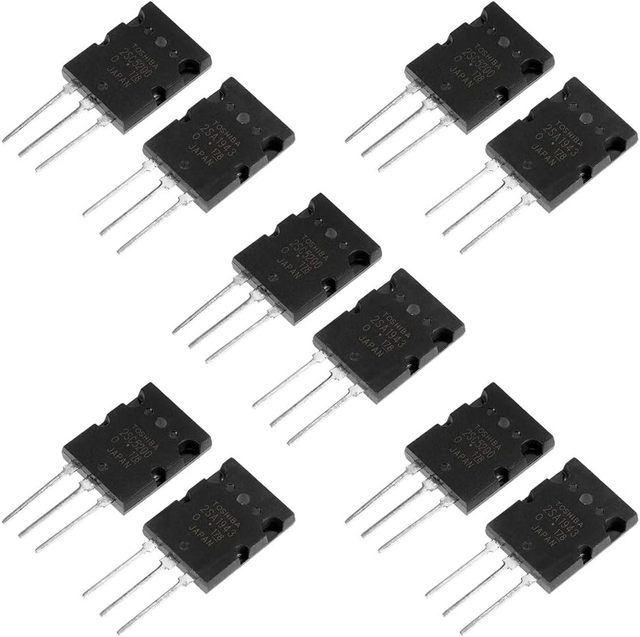 Amplifier Transistor 2SC5200 2SA1943 High Power Matched Audio Silicon Transistor NPN 230 V 15 A 30MHz 150 W Through Hole TO-264