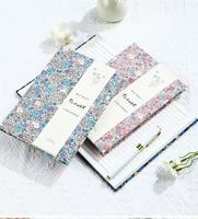 Carnet/Agenda A5 Écologique et Élégant en Gros, 100 Feuilles, Couverture en Tissu de Coton Brodé à la Main avec Motifs Floraux, Idéal pour un Cadeau