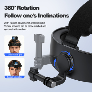 Soporte de Correa para la Cabeza Compatible con Cámaras <span class=keywords><strong>GoPro</strong></span>/Hero/Silver Session/Hero Fusion/Max/Para DJI Osmo Action - Product Image 5