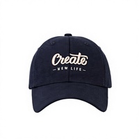 Casquette de baseball vintage en coton à 6 panneaux, motif floral brodé, visière incurvée, personnalisable avec broderie et logo OEM