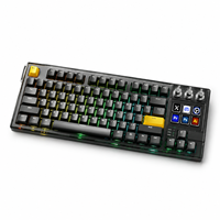 Clavier de jeu mécanique K1 Pro RGB USB filaire 87 touches pour PC de bureau, neuf