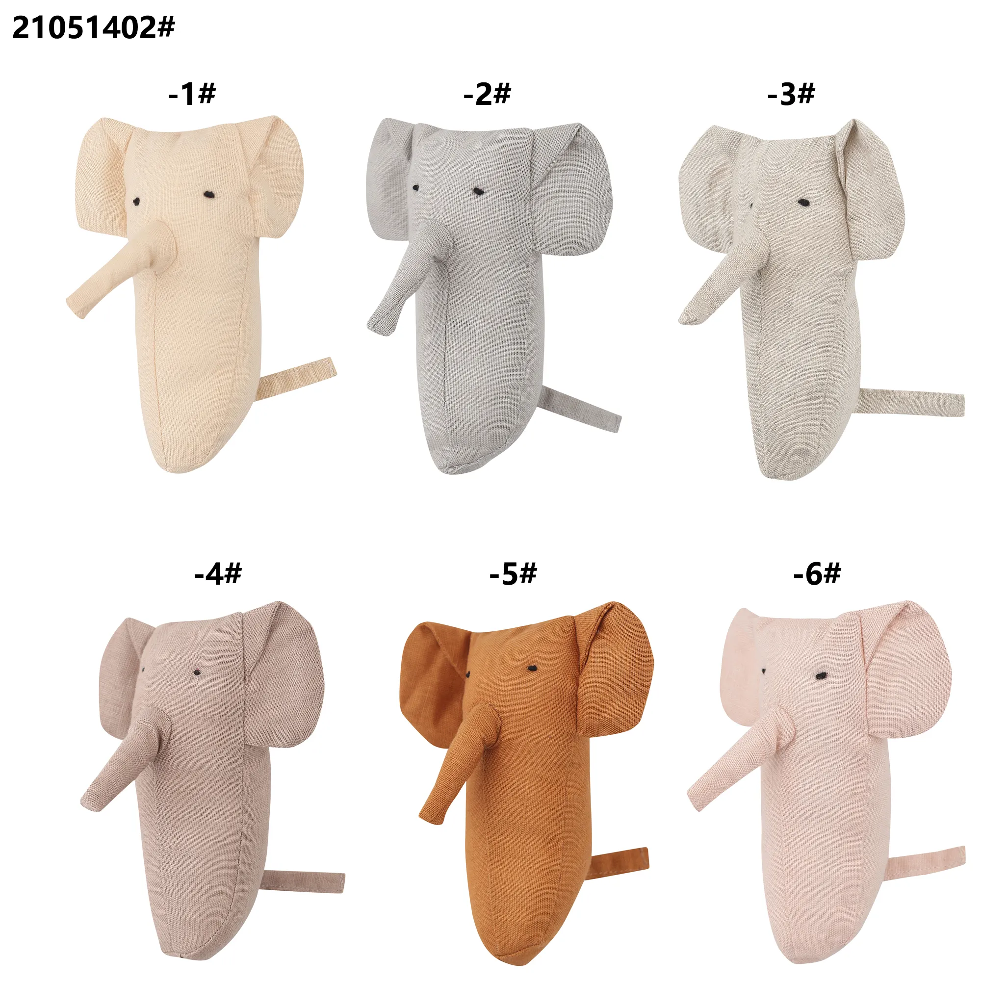 Schattig Huis Hangende Wanddecoratie 3d Dier Olifant Pluche Hanger Decoratie Speelgoed