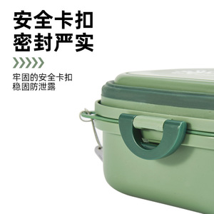 Tazón plegable para perros y gatos, contenedor portátil de comida y agua para viajes al aire libre, forma cuadrada con tapa - Product Image 5