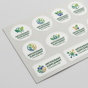 Custom NAD+ Anti Oxidation <b>Labels</b> with Nitrogen Filled Indicator for Pharmaceutical Vial <b>Packaging</b> - Product Image 2