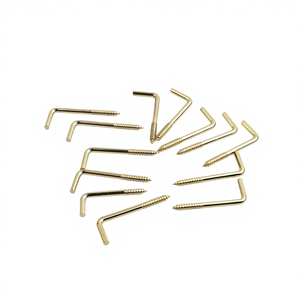Schraubhaken Vernickelt Schwarz Oxidiert Nylon Metrisches Feingewinde Güteklasse 4.8-12.9 Verschiedene Spezifikationen L-förmige Schalenhaken - Product Image 3