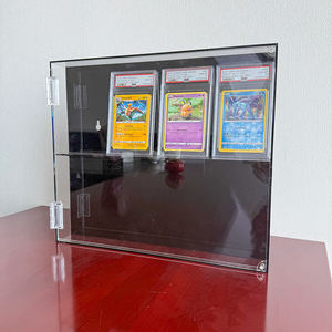 Marco de tarjeta Pokemoned de exhibición montado en la pared de lujo PSAed, bloque acrílico Rectangular, Base biselada, marco de tarjeta graduado, cubierta acrílica - Product Image 2