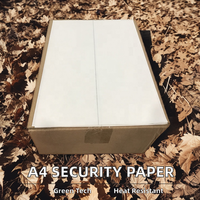 Kertas 85g A4 Security Thread Uncoated Chemical 75% Katun 25% Linen untuk Cetak Offset dengan Garis Tengah dan Penggunaan Promosi
