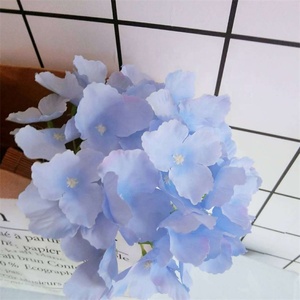 <strong>Cheap</strong> Price Pink <strong>Purple</strong> Silk Single <strong>Flower</strong> Heads Artificial Hydrangea <strong>Flower</strong> Head for Wedding Event Decoration - Product Image 6