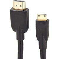 Cable Mini HDTV a HDTV de Alta Velocidad 4K, Macho a Macho, Longitud Personalizable, Doble Blindaje con Lámina Metálica, para HDTV, Monitor, Cámara