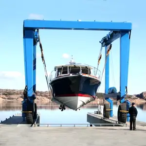 Boat Lifting Equipment Travel Lift For Boat 150 Ton Travel Lift Crane