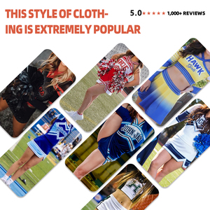 Chaquetas de animadoras personalizadas, perfectas para clubes de baile y estudios; uniformes de animadoras estampados y elásticos. - Product Image 3