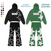 Vêtements avec logo personnalisé, ensembles de survêtements de haute qualité, ensemble de jogging unisexe, sweat-shirt à capuche, survêtement avec impression 3D en relief pour hommes