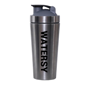 Garrafa personalizada de aço inoxidável 750ml, frasco de metal de proteína para ginástica e esportes fitness, com bola de misturador - Product Image 5