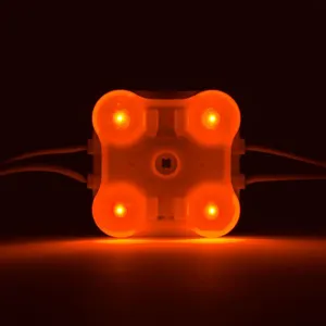 Módulo LED amarillo naranja cortable 12V 4LEDs Color personalizado IP65 para cartelera de Taxi al aire libre letrero retroiluminado iluminación decorativa