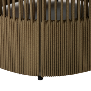 Table ronde de jardin en osier Olefin 1000 avec structure en acier thermolaqué pour terrasse et jardin - Product Image 4