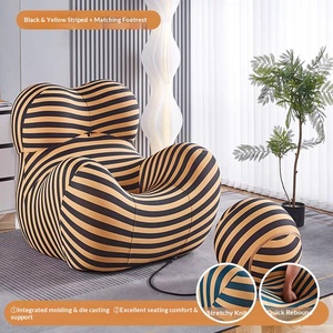 Mom's Embrace Italian Minimalist Sofa Shaped Polyester Fiber Economical Sofa Lazy Reclining Sleeping Leisure Sofa Balcony Sofa - Product Image 3