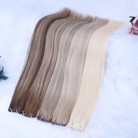 Nouvelle Tendance 2026 : Extensions de Cheveux Humains Vierges Européens Double Drawn 100% Naturels, Nouvelles Tissages Micro-Link Genius Volume à Base de Peau Nouées à la Main