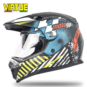 <span class=keywords><strong>Casque</strong></span> de <span class=keywords><strong>moto</strong></span> VIRTUE homologué DOT/ECE, intégral, pour hommes et femmes, avec double visière, pour rallye tout-terrain, coque ABS - Product Image 2