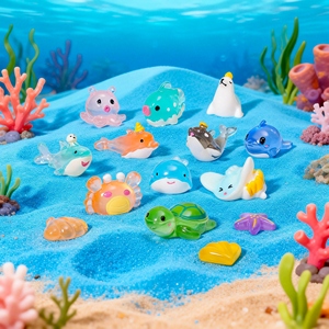 Statuette in Resina Fluorescente all'Ingrosso a Tema Zoo Marino, Decorazioni da Spiaggia Colorate, Artigianato in Resina Ocean Core Spirituality - Product Image 5