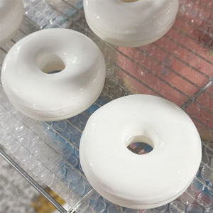 Modelo de Donut Duradero de 8.5cm para Decoración de Pared, Arreglos Florales, Accesorios, Exhibiciones Artesanales Bañadas en Chocolate Blanco Puro, Doble Cara - Product Image 5