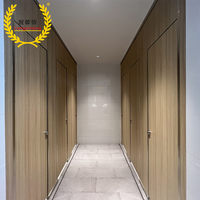 Panneau nid d'abeille HPL haute pression au design moderne Portes de séparation de douche de toilette Séparation de pièce stratifiée privée personnalisée
