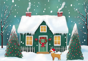 CHENISTORY Peinture par Numéros Kits Maison de Neige Idées de Bricolage Peinture par Numéros pour Adultes Décors Maison Cadeau de Noël - Product Image 5