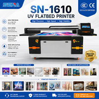 Imprimante jet d'encre UV à plat 1610 à prix avantageux, machine d'impression en relief 3D pour la personnalisation de boîtes cadeaux, acrylique, bois et céramique