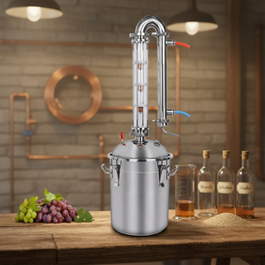 Distillatore Domestico a Torre a 4 Camere in Acciaio Inossidabile 304 Senza Fiamma, Senza Riscaldamento Elettrico, Distillazione Indipendente - Product Image 1
