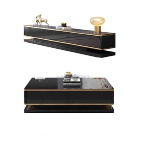 Modern Simple Design Living Room Set Extendable Space Saving TV Stand and <strong>Coffee</strong> <strong>Table</strong> Set Factory Custom Wholesale - Product Image 5