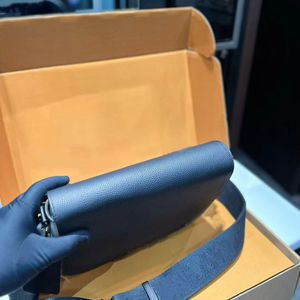 Sac messager pour homme en cuir véritable noir, sacs à main de marque de créateur, sac bandoulière pour homme de qualité supérieure - Product Image 2