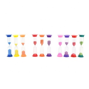 <strong>Set</strong> of 6 Plastic Sand <strong>Timer</strong> Hourglasses 30 Seconds 1 2 3 5 <strong>10</strong> <strong>Minutes</strong> Each Per <strong>Set</strong> - Product Image 5