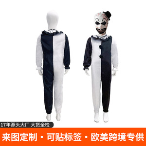 Costume de clown personnalisé unisexe en fibre de polyester, tenue de mascotte pour fête d'Halloween avec dessins - Product Image 4