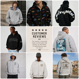 Sweat à capuche épais en coton chaud pour l'hiver, avec logo personnalisé, vêtements streetwear pour hommes, sweats à capuche amples, sweats à capuche graphiques élégants à fermeture éclair - Product Image 5