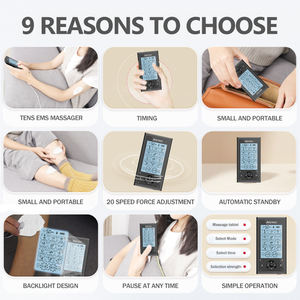 4 Saluran 24Mode Mesin Simulator Tenaga Kerja untuk Pria Wanita Pijat Denyut Elektronik Bahu Punggung Menghilangkan Rasa Sakit - Product Image 5