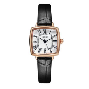 นาฬิกาผู้หญิงสุดคุ้มสไตล์ย้อนยุคเฉพาะกลุ่มหนังนักเรียนนาฬิกาควอทซ์กันน้ำ - Product Image 4