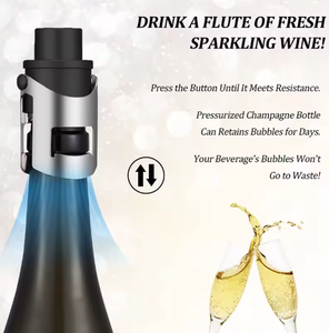 <span class=keywords><strong>Bouchon</strong></span> de bouteille en acier inoxydable couleur or rose pour <span class=keywords><strong>champagne</strong></span>, accessoires de cuisine, <span class=keywords><strong>bouchon</strong></span> de vin en métal - Product Image 2