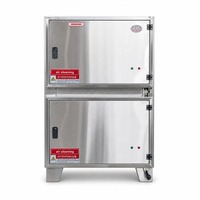 Purificateur de fumée d'huile ESP pour cuisine commerciale, précipitateur électrostatique en acier inoxydable, volume d'air élevé pour camion de restauration