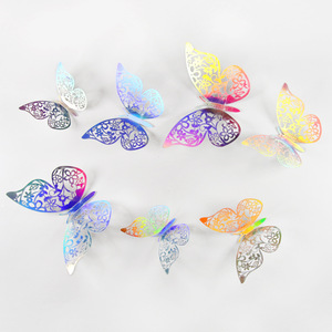Hot Hollow <span class=keywords><strong>Butterfly</strong></span> 3D <span class=keywords><strong>Effect</strong></span> <span class=keywords><strong>Butterfly</strong></span> Wall Decoration 12PCs 10 colores Stereoscopic <span class=keywords><strong>Butterfly</strong></span> Bouquet Pegatinas decorativas - Product Image 3