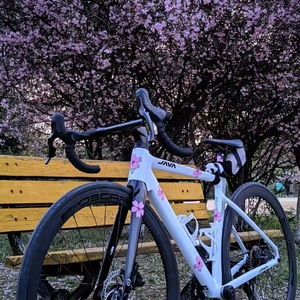 Juego de Adhesivos <span class=keywords><strong>para</strong></span> Bicicleta JOHORSE con Diseño de Flor de Cerezo, Impermeables, Antideslizantes, Resistentes al Desgaste, Autoadhesivos <span class=keywords><strong>para</strong></span> Cuadro de Bicicleta de Montaña, Carretera y Scooter - Product Image 4