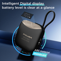 Batterie externe ultra-fine en alliage d'aluminium, sans fil, magnétique, charge rapide 10000mAh, charge rapide