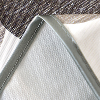 Nappe de table carrée imprimée double face, écologique, pour mariage et fête - Housse de table de luxe
