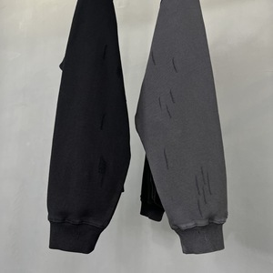 H5559 Hot Sales New Arrivals Wholesale Custom 430 Gsm 100% Cotton Acid Washed Oversized Sweatshirts Crewneck Sweatshirts - Product Image 6