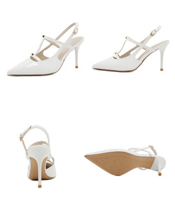 Zapatos de Tacón Bajo Elegantes y Sensuales, Moda Otoño 2025, Sandalias Puntiagudas con Tacón Delgado de 9cm, Sandalias de Tacón Alto Baotou - Product Image 6