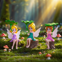 Figurines de fées miniatures, petites fées fleuries, mini-ornements d'elfes pour jardin de fées DIY, pot de fleurs, bonsaï, micro-paysages décoratifs