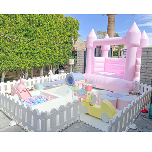 Equipo de Juegos Infantil para Exteriores, Piscina de Pelotas Portátil con Tobogán, Valla de Juego Interior Suave, Plástico para Niños Pequeños - Product Image 6