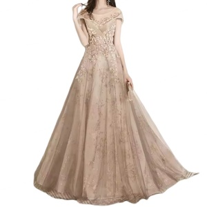 Vestido de Fiesta Formal Personalizado para Mujer, Estilo Casual, Cintura Natural, Tejido de Lino, Silueta en A - Product Image 3