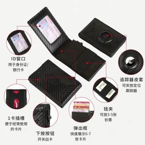 Cartera de Cuero y Metal Ultrafina Inteligente para Hombre 2024, con Bloqueo RFID, Banda Elástica para Pasaporte, Cierre de Clip - Product Image 2