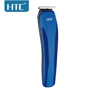 HTC AT-528 Professional Blue Hair Trimmer Rechargeable Personalized Cordless Body Hair Cut Trimmer Women clipper AT-528