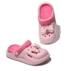 2025 Unisex Çocuk Siyah Yazlık Düz Terlik Tam Elmas Taklidi Bling DIY Özelleştirilebilir Mules - Product Image 3