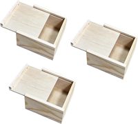 Boîte en bois de pin massif poli, écologique, personnalisable OEM, pour mariage et décoration intérieure